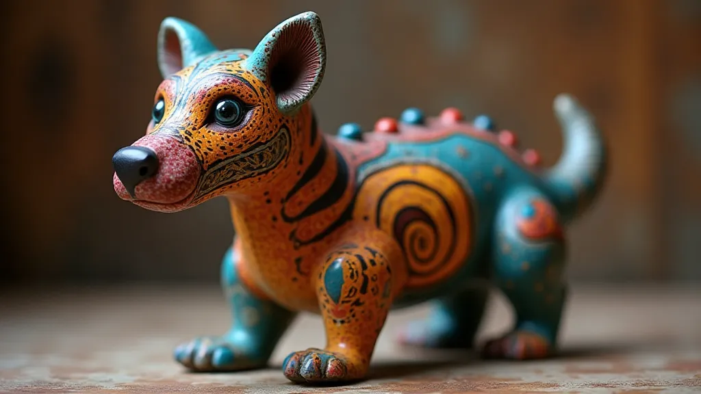 An Oaxacan Alebrije wood carving