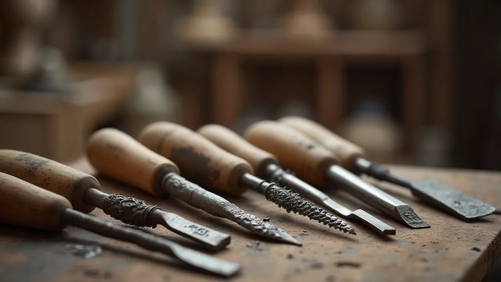 Antique carving tools