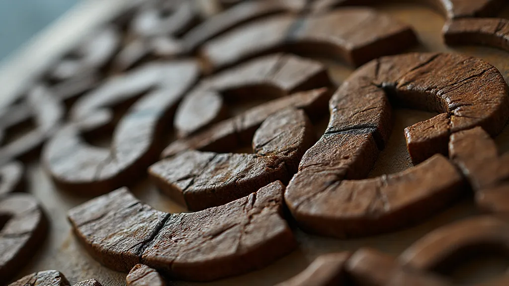 Celtic wood carving knotwork design