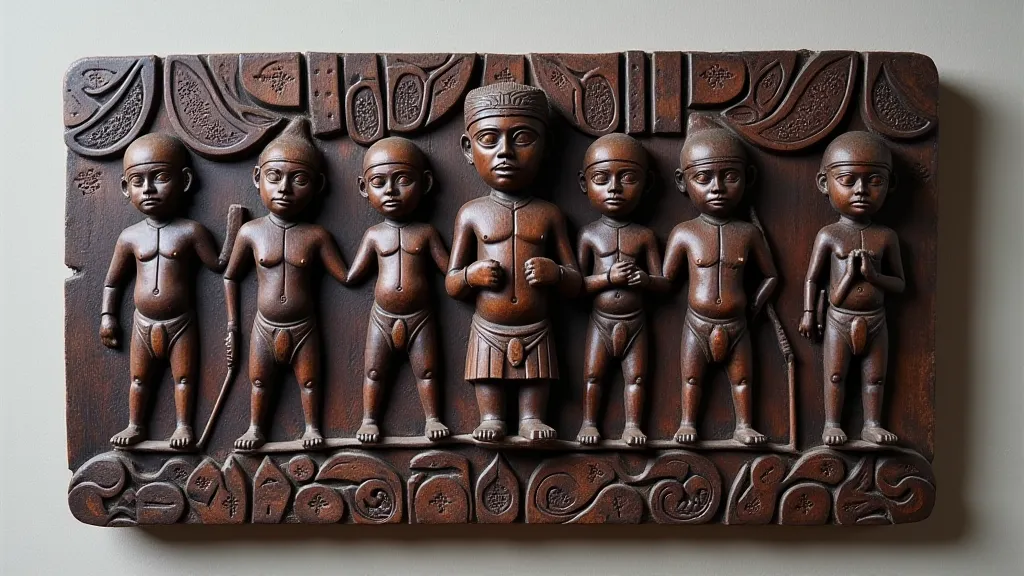 Maori carving panel